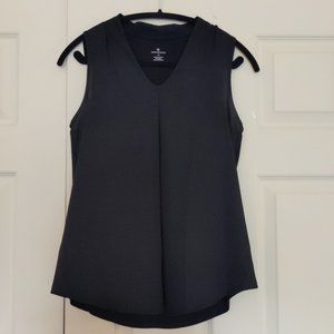 Black sleeveless blouse